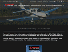 Tablet Screenshot of lanierflightcenter.com
